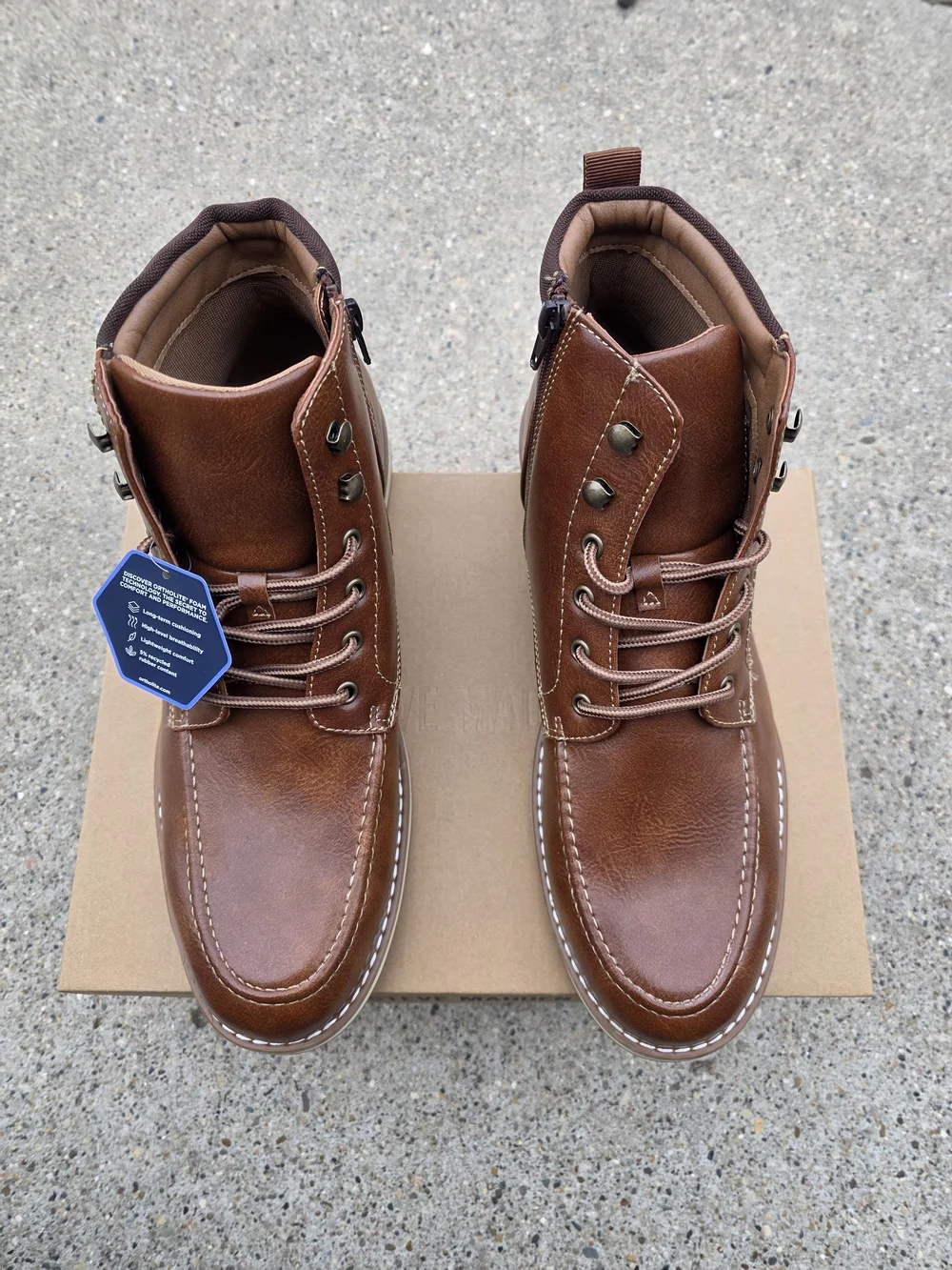 Steve Madden Leather Casual Boots Men Size 12